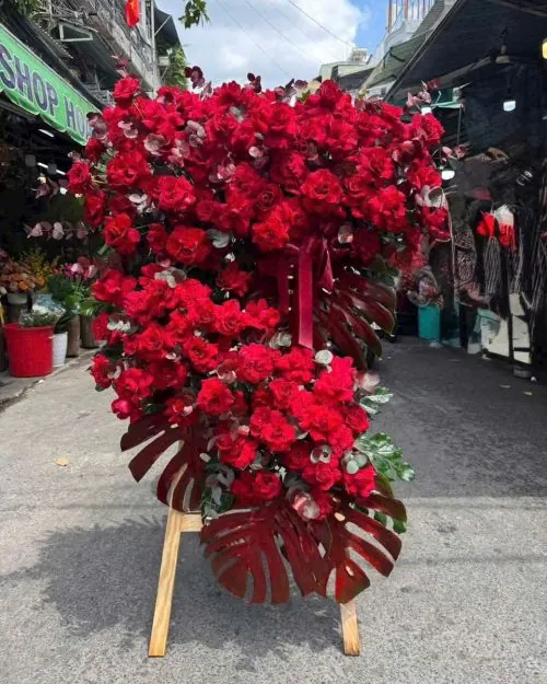 Kệ hoa chúc mừng hồng phát giao nhanh hỏa tốc mẫu 407